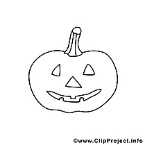Image gratuite citrouille – Halloween à colorier