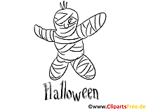 Momie clip arts – Halloween à imprimer