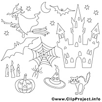 Sorcière cliparts gratuis – Halloween à imprimer