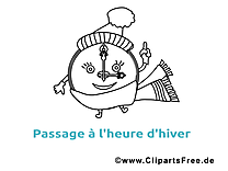 Réveil image – Hiver images à colorier