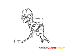 Bâton illustration – Hockey à imprimer