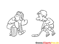 Hockeyeurs illustration – Hockey à imprimer