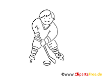 Palet image à télécharger – Hockey à colorier