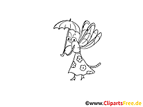 Clip art gratuit insects à colorier