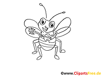 Mouche dessins gratuits – Insects à colorier