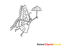 Papillon clip art gratuit – Insects à imprimer