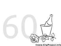 60 ans images gratuites – Invitations à colorier