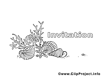 Coquilles images – Invitations gratuits à imprimer