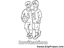 Football clip arts – Invitations à imprimer