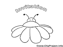 Insect image – Invitations images à colorier