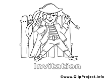 Pirate image gratuite – Invitations à imprimer