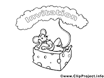 Souris cliparts gratuis – Invitations à imprimer