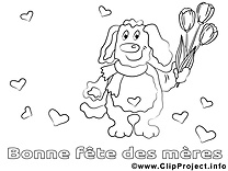 Coloriage journée des femmes illustration à télécharger