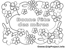 Fleurs dessin – Journée des femmes à colorier