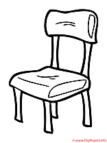 Chaise coloriage