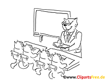 Chats images gratuites – École à colorier