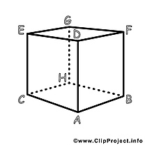 Coloriage cube école image à télécharger gratuite