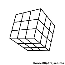 Cube de rubik dessin – École gratuits à imprimer