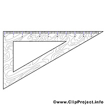 Équerre images gratuites – École à colorier
