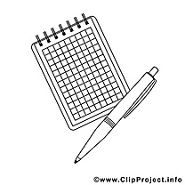 Stylo clipart – École dessins à colorier
