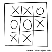 Tic-tac-toe illustration – École à imprimer