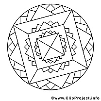 Clip art gratuit mandalas à imprimer