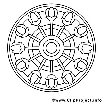 Clip arts mandalas à imprimer