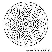 Illustration mandalas gratuits à imprimer