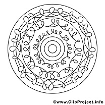 Image mandalas images à colorier