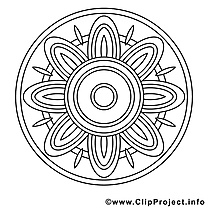 Mandalas à colorier dessin gratuit