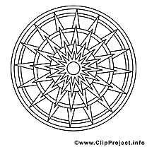 Mandalas illustration à imprimer