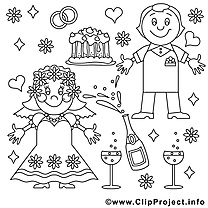 Anniversaire de mariage à imprimer clip art gratuit