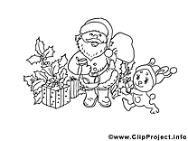 Cadeaux image – Noël images à colorier