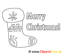 Chaussette images – Noël gratuits à imprimer