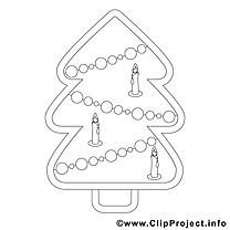 Cliparts gratuis sapin – Noël à imprimer