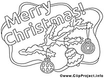 Clochette clipart – Noël dessins à colorier