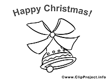 Clochette illustration – Noël à colorier