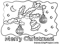 Clochette image – Coloriage Noël illustration