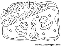 Clochettes dessin – Coloriage Noël à télécharger