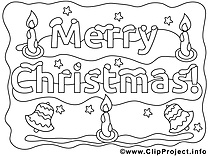 Décoration dessins gratuits – Noël à colorier