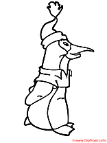 Pingouin coloriage