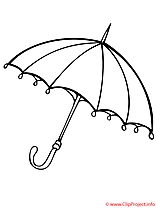 Parapluie coloriage