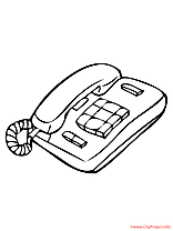 Telephone coloriage