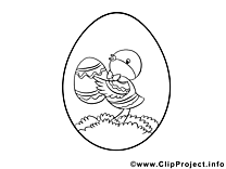 Illustration oeuf – Pâques à imprimer