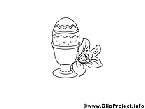 Oeuf clip art gratuit – Pâques à imprimer