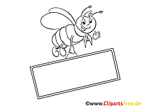 Abeille image – Cartoons images à colorier