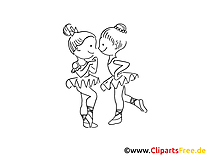 Ballerines image à télécharger – Cartoons à colorier