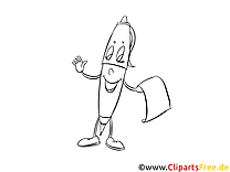 Feutre clip art gratuit – Cartoons à colorier