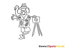 Photographe clipart – Cartoons dessins à colorier