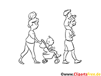 Famille clip art gratuit – Gens à imprimer